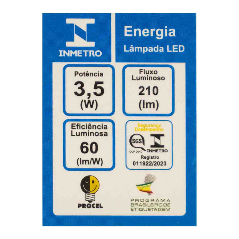 Lâmpada LED MR11 3,5W Luz Neutra ou Luz Quente IR95 36° Nordecor ST2855