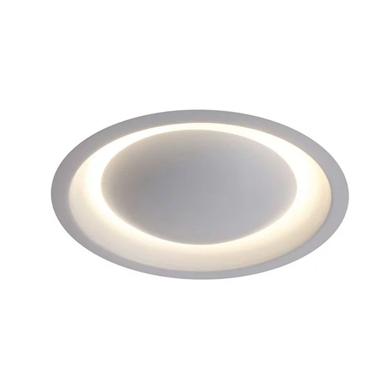 Plafon Luminária de Embutir Eclipse Moderno 60cm P/ 4 Lâmpadas G45 E27 Usina Design ST3038