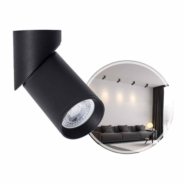 Spot Piere Sobrepor Direcionável p/ LED MR16 C/ Disco Anti-ofuscante Nordecor ST3018