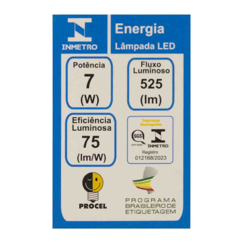 Lâmpada LED MR16 7W Luz Neutra 4000K IRC80 38° 81003 Opus ST3108