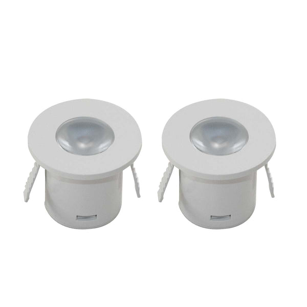 Kit 2x Spot Licto Embutir (Marcenaria) LED 1W 3000K Bella Iluminação ST3037