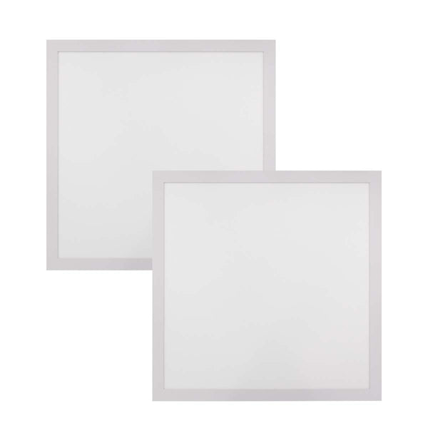 Kit 2 Painel LED Embutir 50W 62x62cm 120° Branco Frio IRC80 c/ Borda ST439