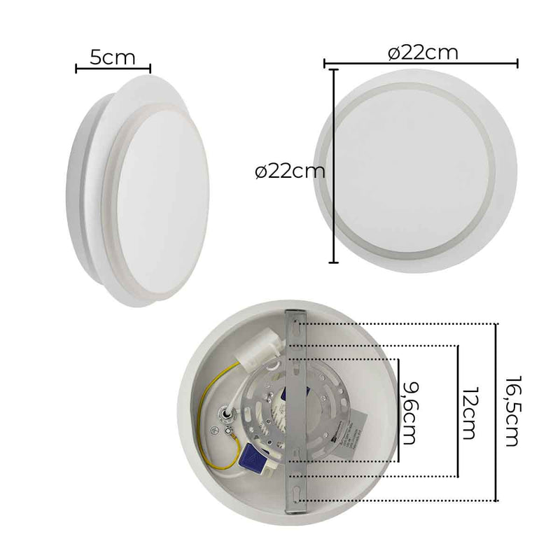 Arandela Slide LED Branca 5W Luz Indireta Quente SLI1AR01BR022 Bella Iluminação ST3055