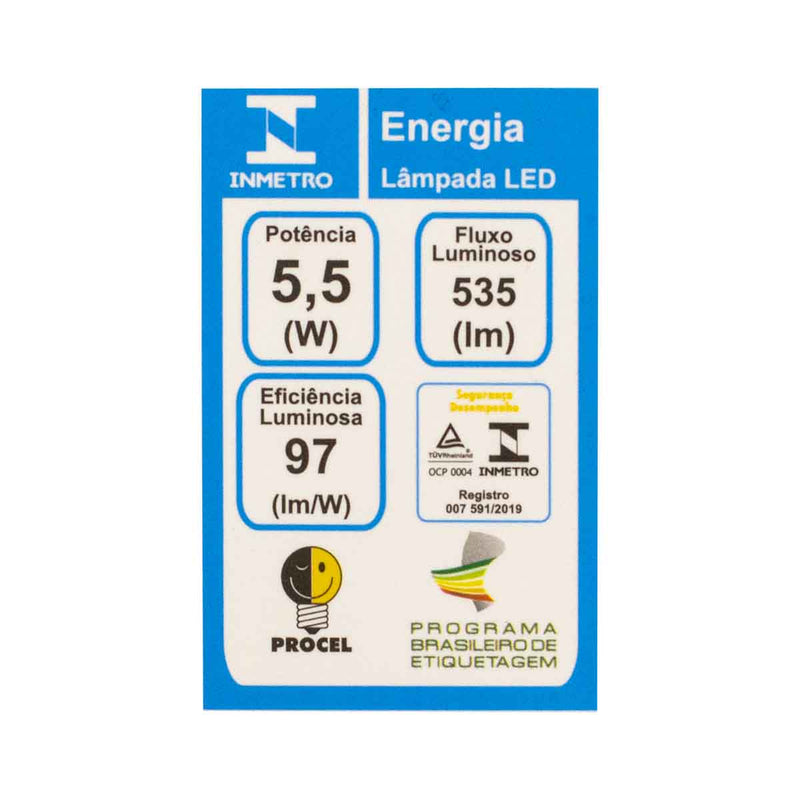 Lâmpada LED PAR20 ECO 5,5W E27 Luz Quente IRC80 25° STH9020/30 Stella ST3105