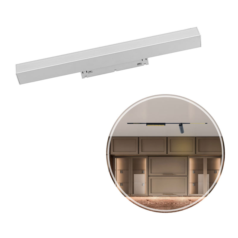 Luminária Difusa Linear K20 12W Superior P/ Trilho Magnético DS9956 Delis ST2801