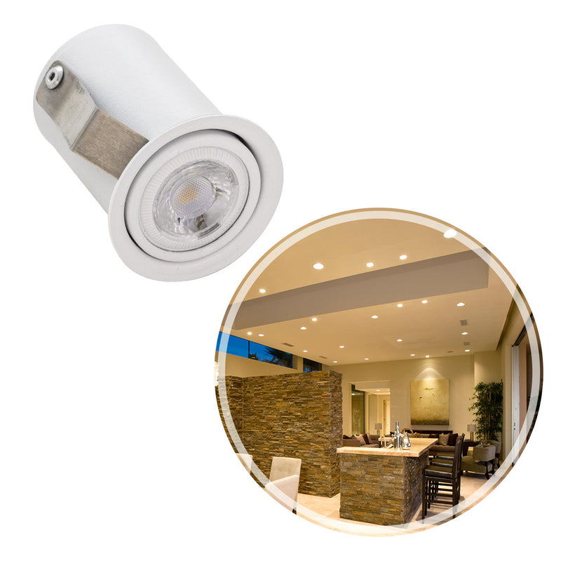 Spot de Embutir Micro borda 5cm P/ LED MR11 GU10 4445 Vettro ST2934