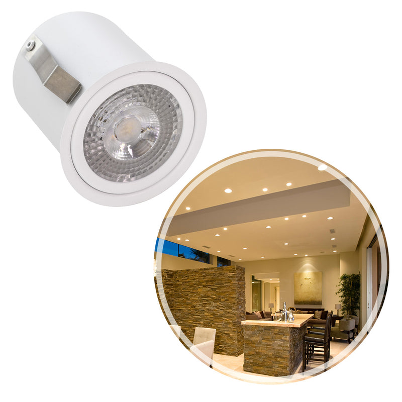 Spot de Embutir Micro borda 8cm P/ LED PAR20 E27 4447 Vettro ST2934