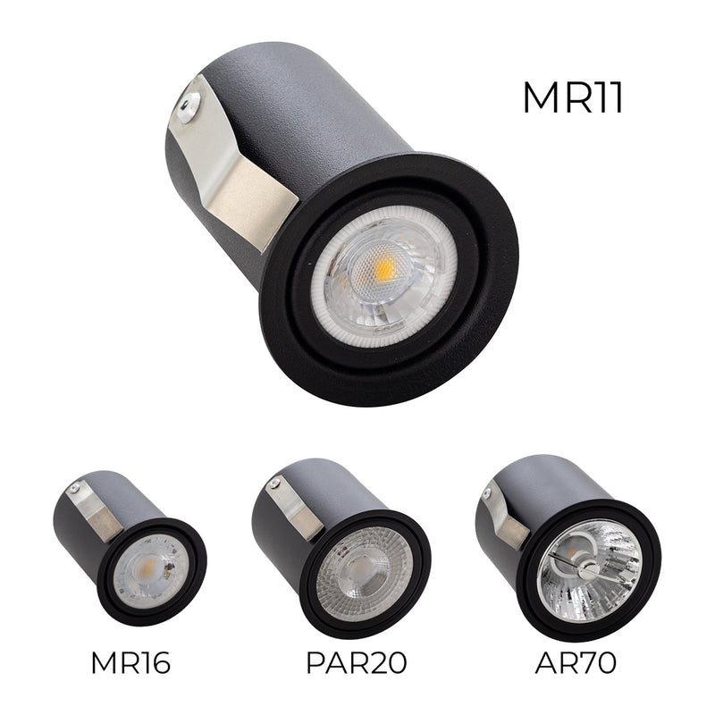 Spot de Embutir Micro borda 5cm P/ LED MR11 GU10 4445 Vettro ST2934