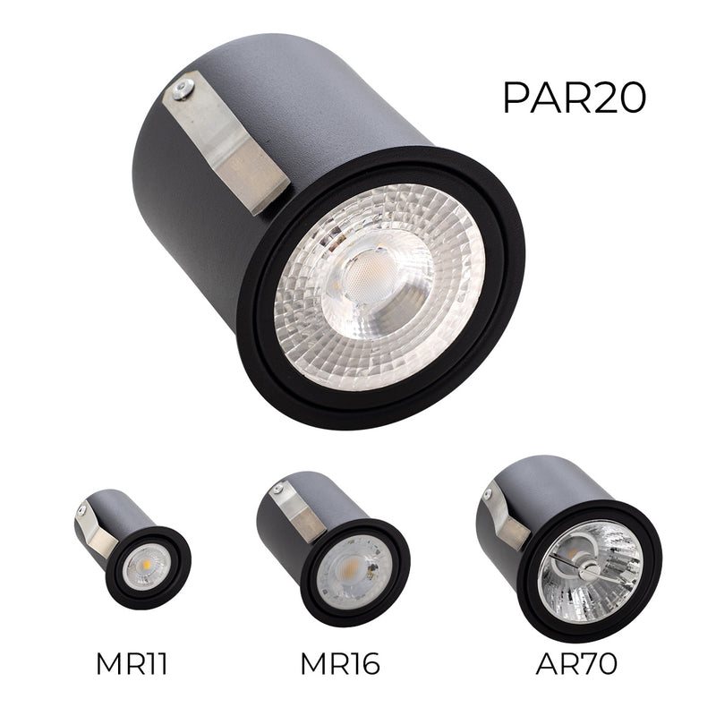 Spot de Embutir Micro borda 8cm P/ LED PAR20 E27 4447 Vettro ST2934