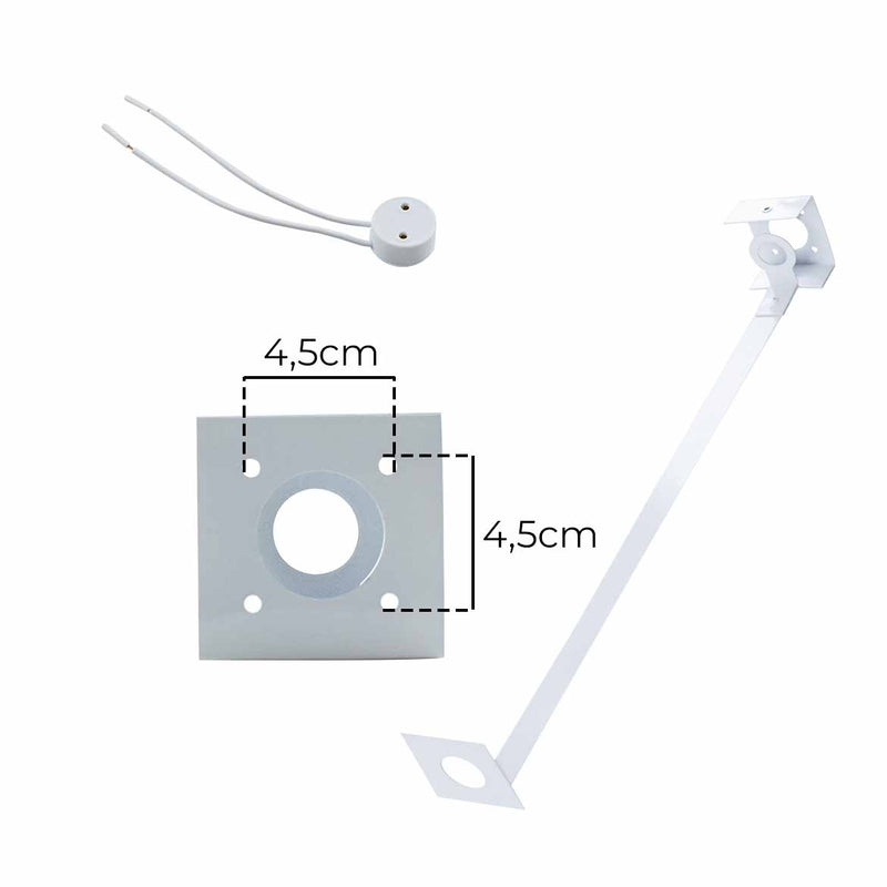 Poste Balizador de Jardim Externo p/ LED Tubular T8 60cm Starlumen ST2946