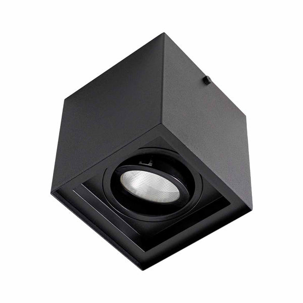 Plafon Spot Sobrepor Teto Box Preto P/ PAR20 Starlumen ST2755