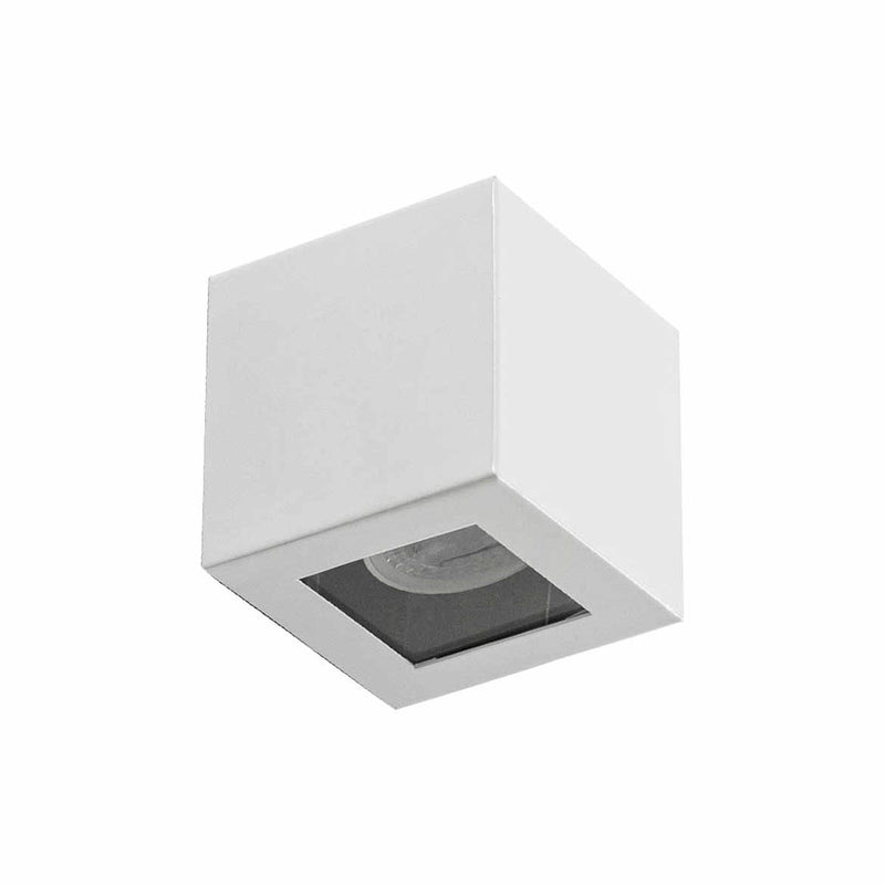 Arandela Box Cubo 1 Facho Externa Moderna em Alumínio p/ MR11 GU10 Starlumen ST2778