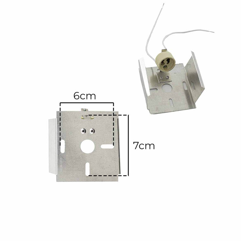 Arandela Box Cubo 1 Facho Externa Moderna em Alumínio p/ MR11 GU10 Starlumen ST2778