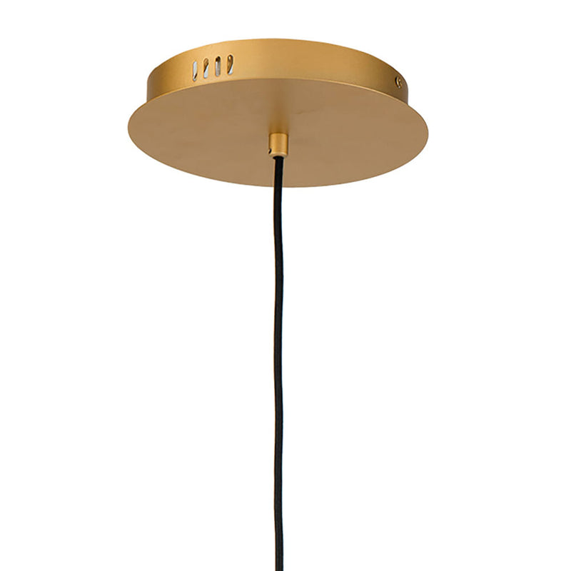 Pendente Manaca Dourado e Branco (d)72cm  25x3w 3000k 4500lm - BD003S - Bella Iluminação