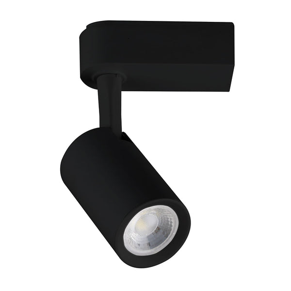 Spot Para Trilho Neo Preto (d)4.3cm (l)8.6cm (a)10.4cm  1x5w 2700k 350lm - DL143P5 - Bella Iluminação