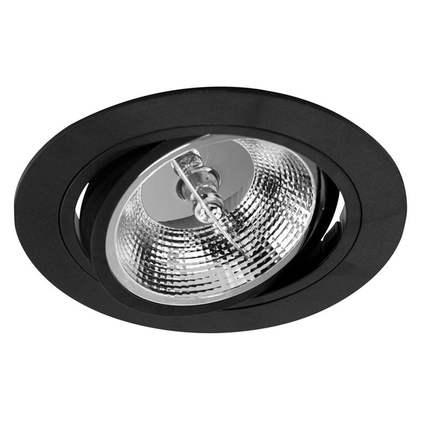 Spot Redondo Embutir Conecta ABS preto p/AR111 DL152AR111W Bella ST2752