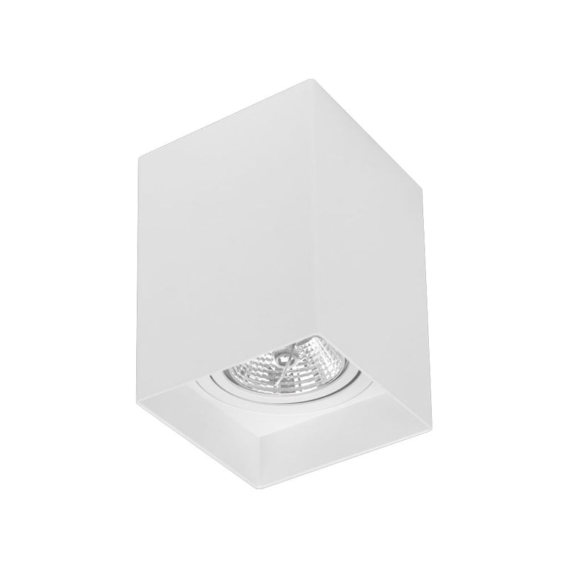 Spot De Sobrepor Quad Branco (C)11Cm (L)11Cm (A)15Cm  1Xgu10 Ar70 - DL170W - Bella Iluminação