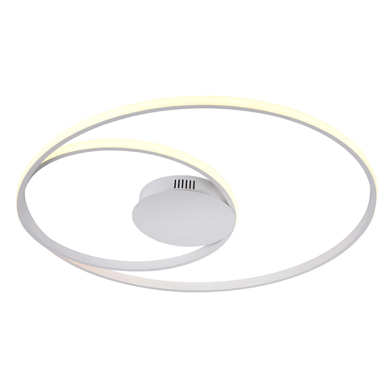 Plafon Órbita Branco (d)54 +30cm (a)2cm  1x35w 3000k 2060lm - GD007SW - Bella Iluminação