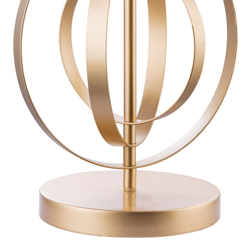 Base Para Abajur Monde Dourado (d)24cm (a)40cm  1xe27 40w - GL004G - Bella Iluminação