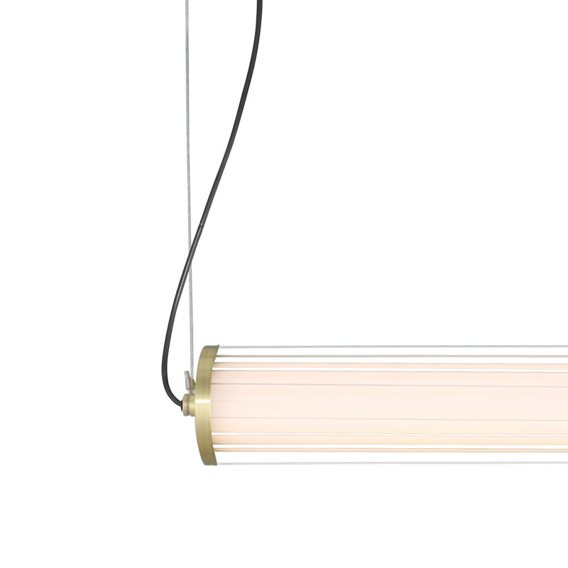 Pendente Lampe Bronze e Transparente (c)65cm (l)7.35cm (a)7.35cm  1x23w 3000k 1150lm - HC001S - Bella Iluminação