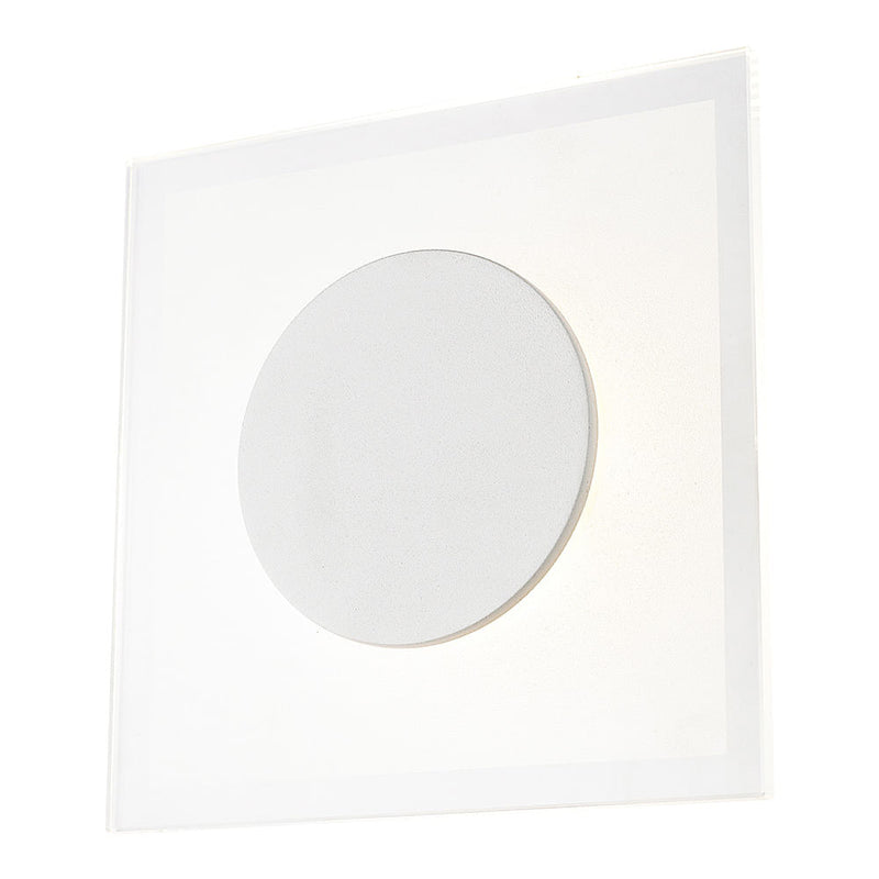 Arandela Pip 20cm X 20cm X 5cm  1 X Led 8w 127v / 220v Branco - MG013 - Bella Iluminação