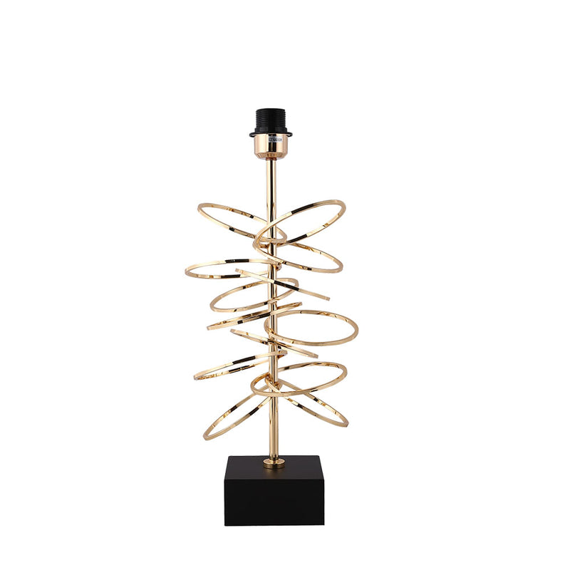 Base Para Abajur Veneto Dourado (d)13cm (a)54cm  1xe27 40w - MI003 - Bella Iluminação