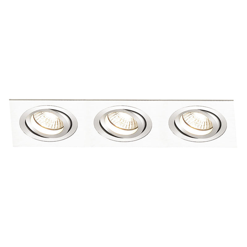 Spot de Embutir Ecco 7.5cm X 22cm X 3cm  3xgu10 127v / 220v Branco - NS5103B - Bella Iluminação