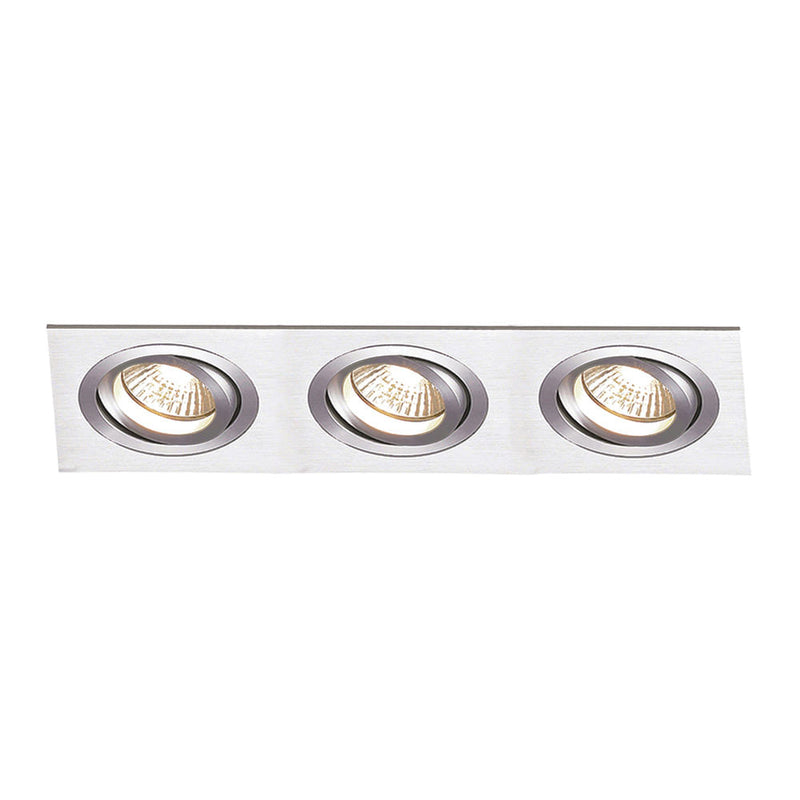 Spot de Embutir Ecco 12cm X 36cm X 4cm  3xgu10 127v / 220v Cinza - NS5703A - Bella Iluminação