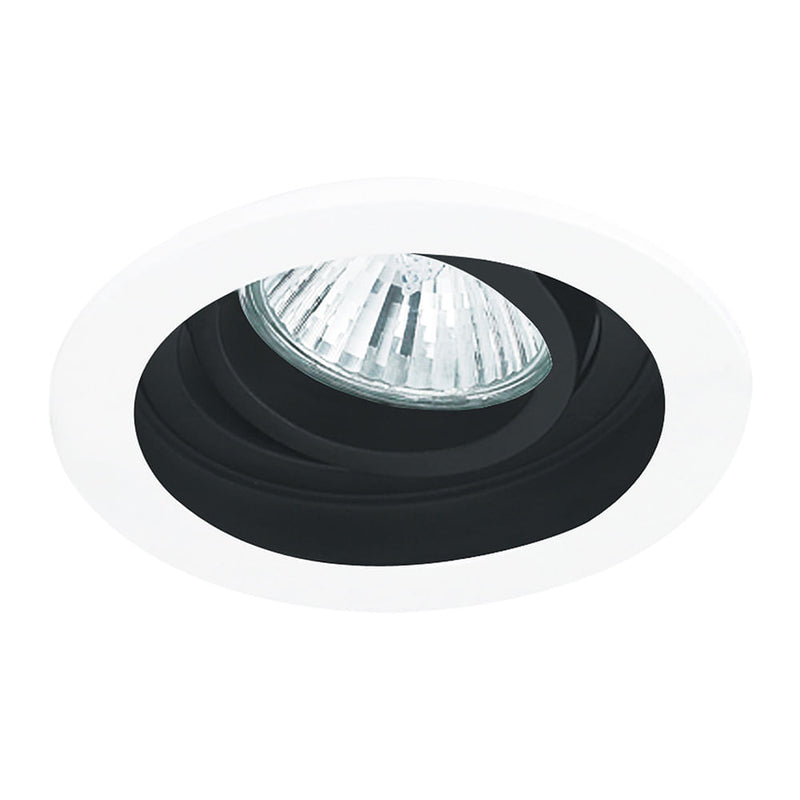 Spot de Embutir Conecta Branco e Preto (d)18.5cm (a)6.5cm  1xgu10 Ar111 - NS7110P - Bella Iluminação