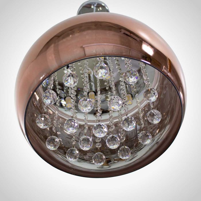 Pendente Cristal Bella Soho Cobre 40cm Pd002CO St586