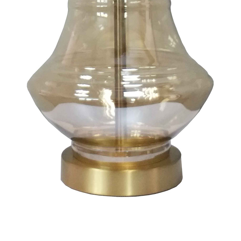 Base Para Abajur Veneto Dourado e Champagne (d)19.5cm (a)38.5cm  1xe27 40w - WR005 - Bella Iluminação