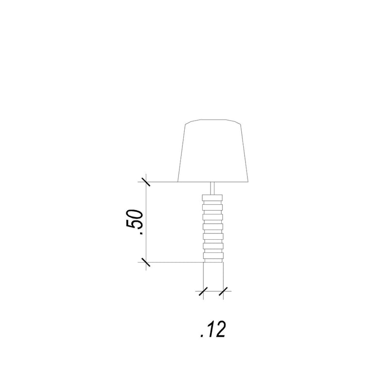 Base Para Abajur Classic Cromado E Transparente (C)12Cm (L)12Cm (A)50Cm  1Xe27 40W - XL8204 - Bella Iluminação