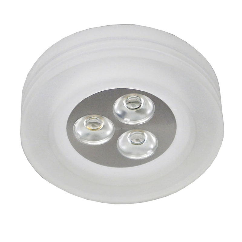 Spot de Embutir Glow d 9cm X 5cm  3 X Led 1w 127v / 220v Acetinado e Transp - YD227RC - Bella Iluminação